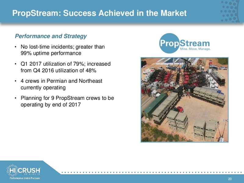 May 2017 Investor Presentation – Hi-Crush Partners Lp – slide 19