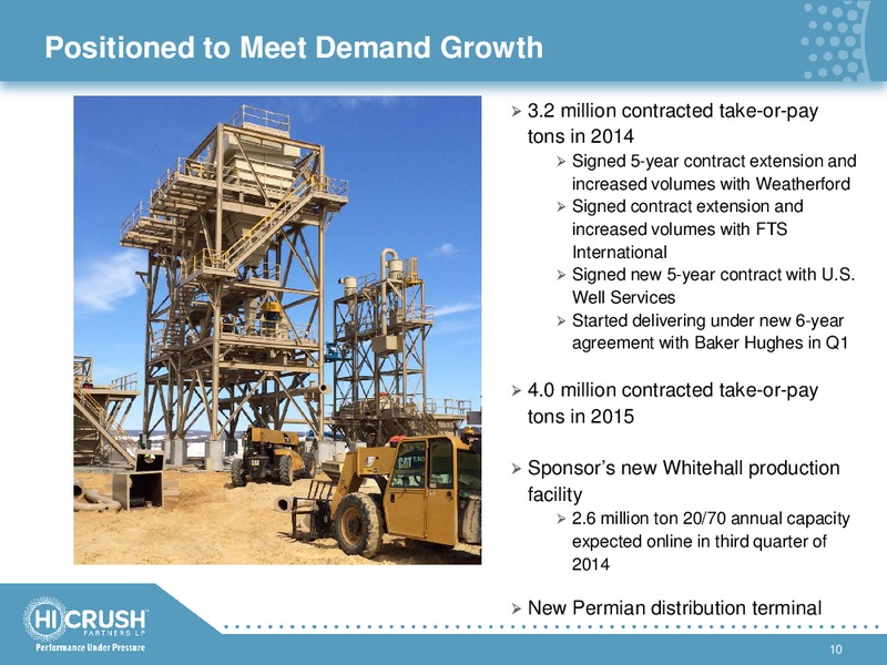 Q1 2014 RESULTS – Hi-Crush Partners Lp – slide 9