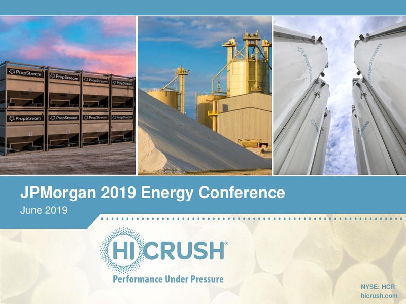 JP Morgan Energy Conference – Hi-Crush Partners Lp – slide 1