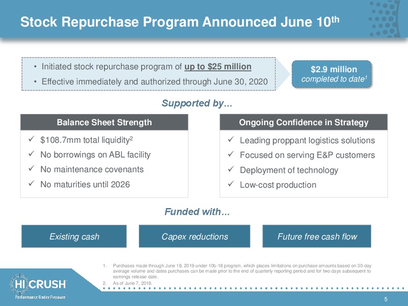 JP Morgan Energy Conference – Hi-Crush Partners Lp – slide 4