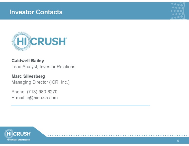 Simmons London Energy Summit – Hi-Crush Partners Lp – slide 18