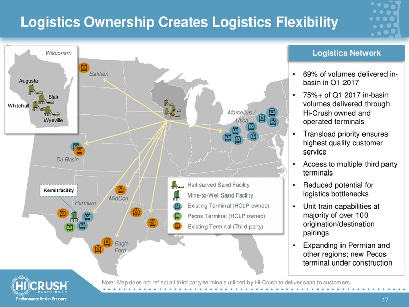 June 2017 13th Annual TPH Hotter N Hell Energy Conference – Hi-Crush Partners Lp – slide 16