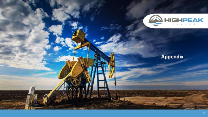 4Q21 Presentation – HighPeak Energy – slide 15