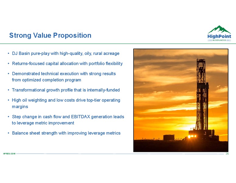 Scotia Howard Weil 2018 Energy Conference – HighPoint Resources – slide 25