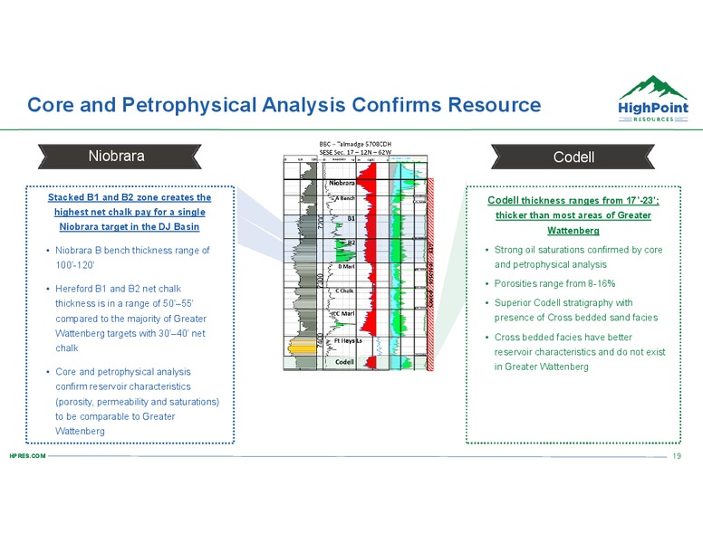 June 2018 Corporate Presentation – HighPoint Resources – slide 18