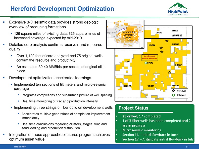 June 2019 Corporate Presentation – HighPoint Resources – slide 10