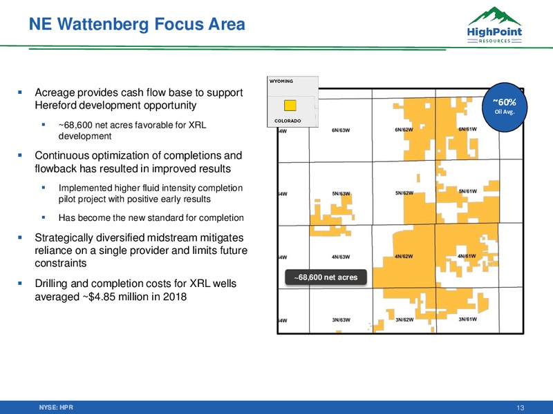 June 2019 Corporate Presentation – HighPoint Resources – slide 12