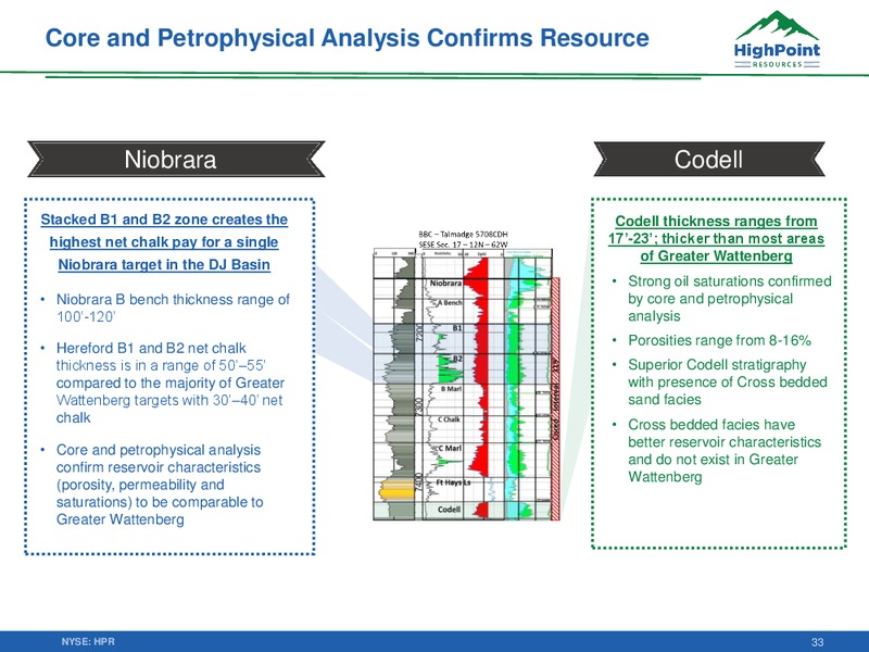 October 2019 Corporate Update – HighPoint Resources – slide 32