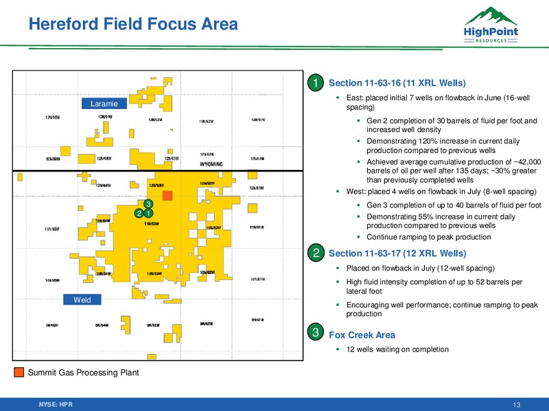 3Q 2019 Earnings Presentation – HighPoint Resources – slide 12