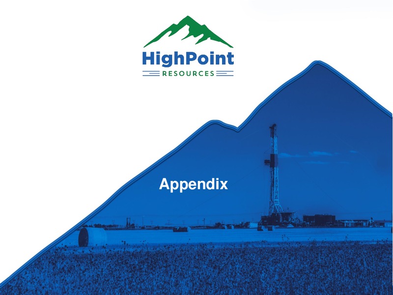 3Q 2019 Earnings Presentation – HighPoint Resources – slide 25