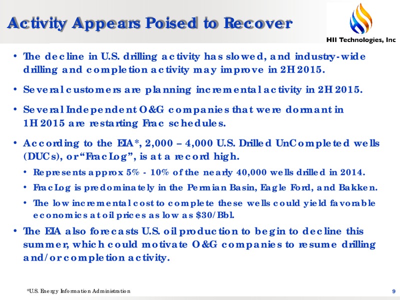 Annual Shareholder Meeting – Hii Technologies Inc. – slide 8