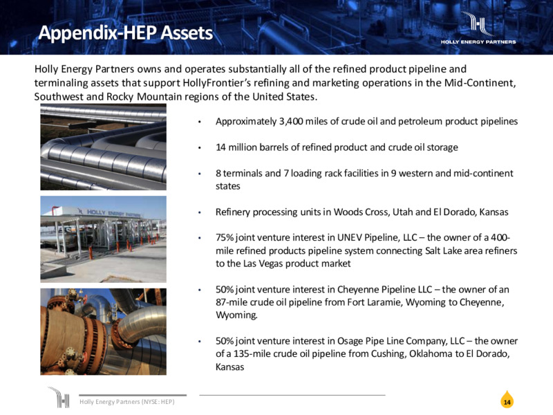 May 2019 Investor Presentation – Holly Energy Partners L.P – slide 13