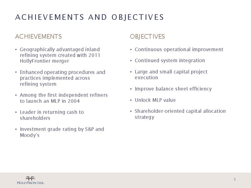 Barclays CEO Energy Power Conference – Holly Energy Partners L.P – slide 4
