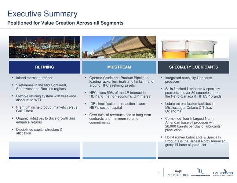 January 2018 Investor Presentation – Hollyfrontier Corporation – slide 2
