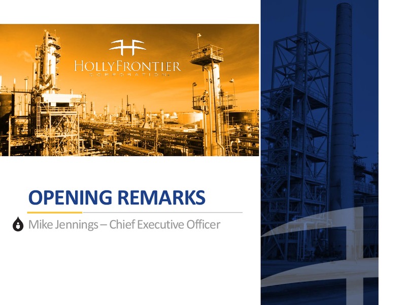 September 2015 Investor Presentation – Hollyfrontier Corporation – slide 5