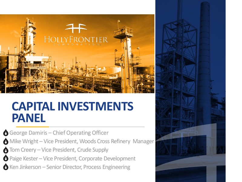 September 2015 Investor Presentation – Hollyfrontier Corporation – slide 35