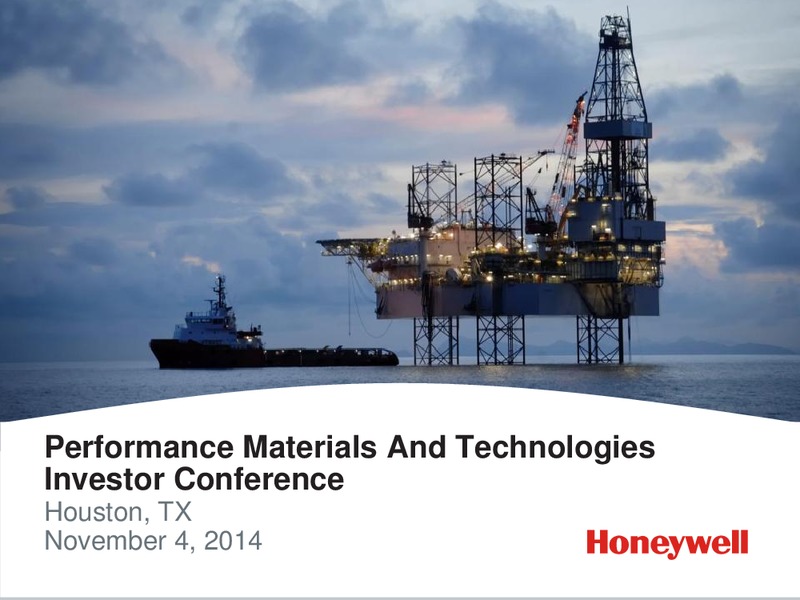Investor Conference – Honeywell International Inc. – slide 1