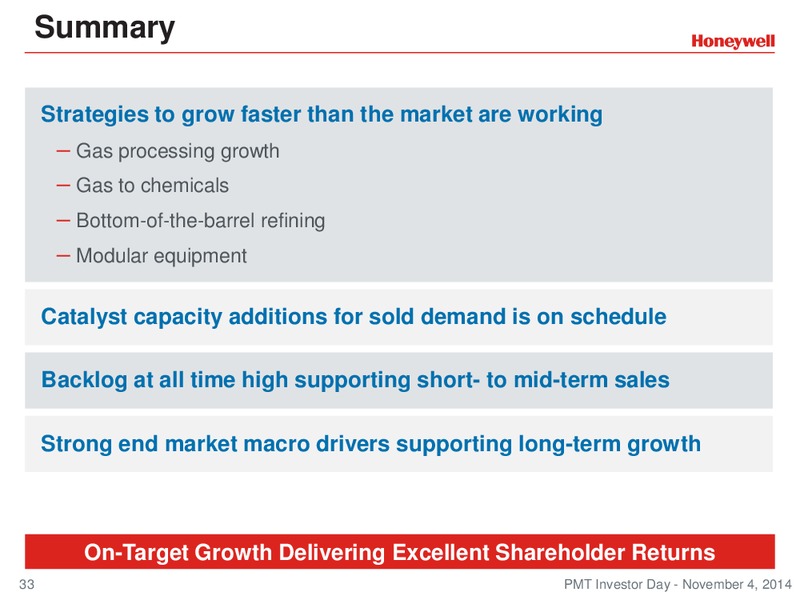 Investor Conference – Honeywell International Inc. – slide 32