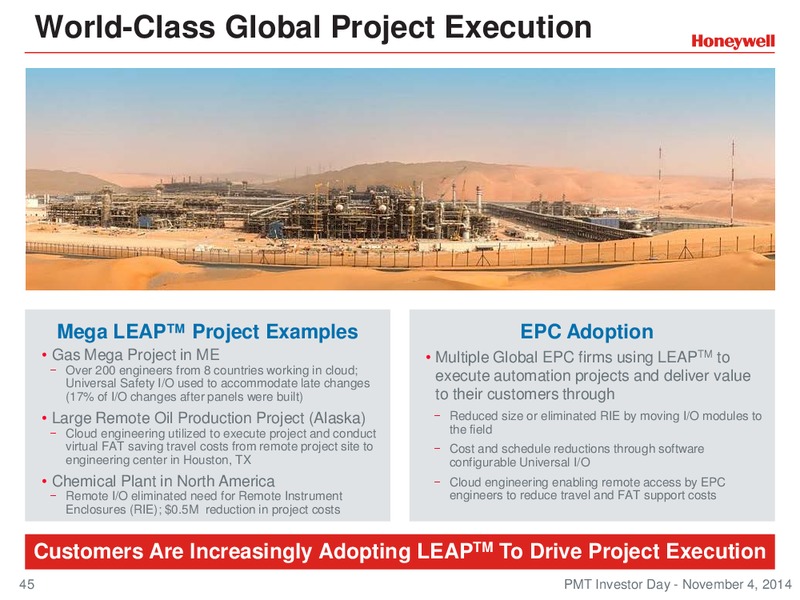 Investor Conference – Honeywell International Inc. – slide 44
