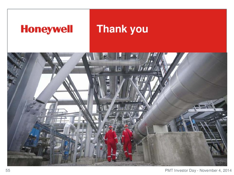 Investor Conference – Honeywell International Inc. – slide 54