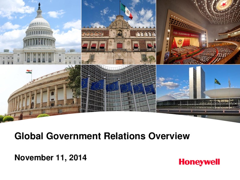Global Government Relations Overview – Honeywell International Inc. – slide 1