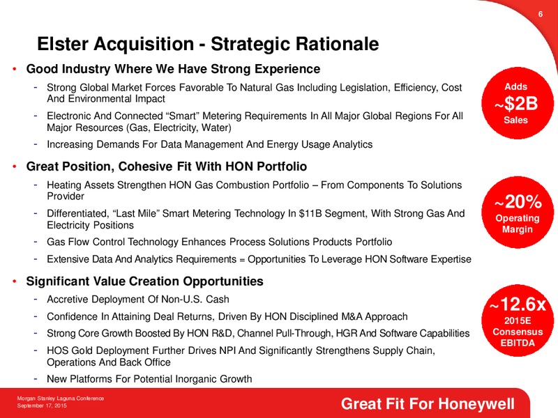 Morgan Stanley Laguna Conference – Honeywell International Inc. – slide 5