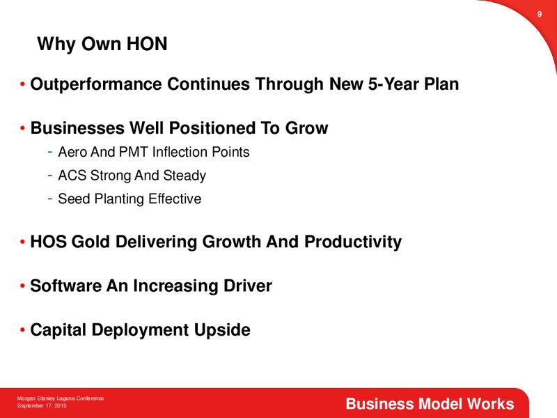 Morgan Stanley Laguna Conference – Honeywell International Inc. – slide 8
