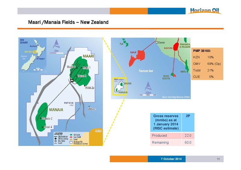 Investor Presentation – Horizon Oil Ltd. – slide 10