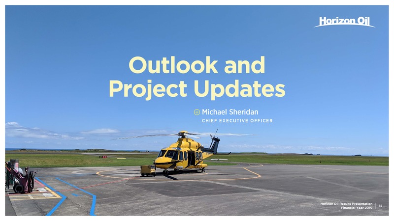 FY 2019 Results – Horizon Oil Ltd. – slide 14