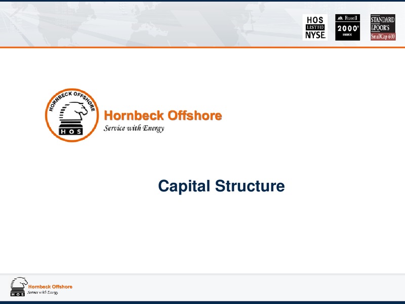 JUNE 2015 INVESTOR PRESENTATION UPDATE – Hornbeck Offshore – slide 75