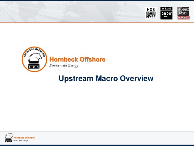 August 2015 Investor Presentation – Hornbeck Offshore – slide 31