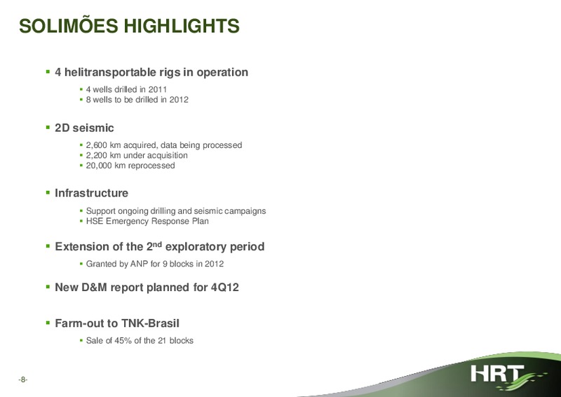 Q4 2011 EARNINGS CALL – Hrt Participoes Em Petroleo Sa – slide 7