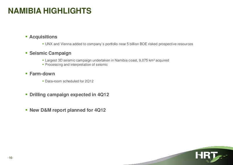 Q4 2011 EARNINGS CALL – Hrt Participoes Em Petroleo Sa – slide 15