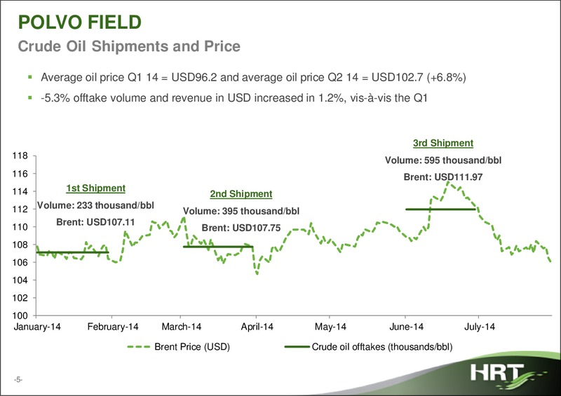 Q2 2014 RESULTS – Hrt Participoes Em Petroleo Sa – slide 4