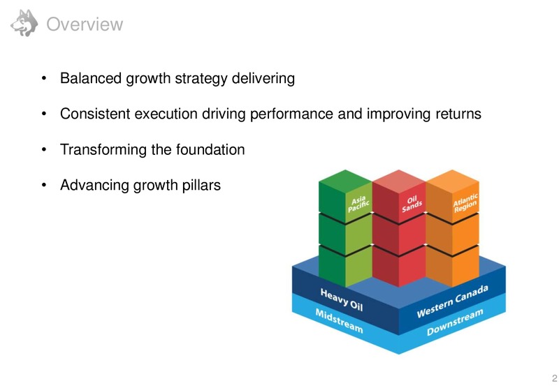 JUNE 2013 INVESTOR UPDATE – Husky Energy Inc. – slide 2