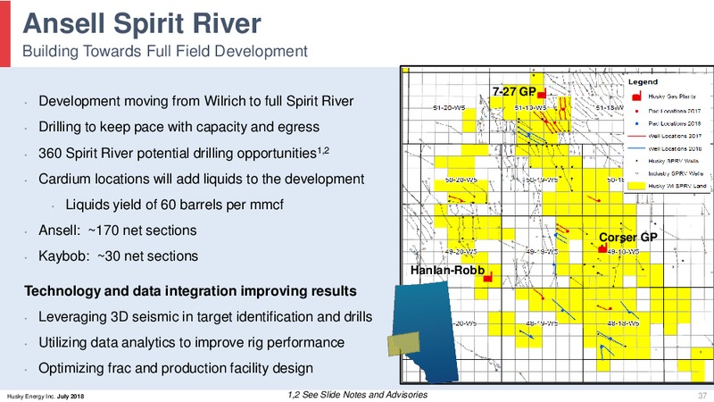 August 2018 Corporate Presentation Update – Husky Energy Inc. – slide 37