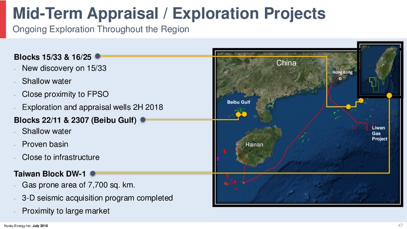 August 2018 Corporate Presentation Update – Husky Energy Inc. – slide 47