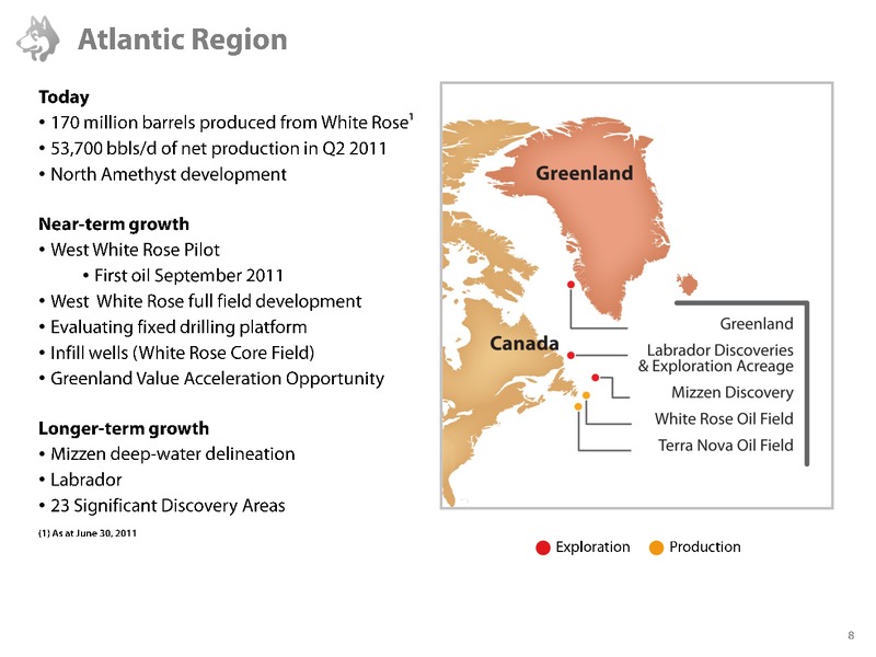 PETERS AND CO NORTH AMERICAN OIL AND GAS CONFERENCE – Husky Energy Inc. – slide 8