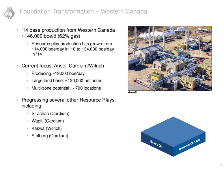 Barclays CEO Energy Power Conference – Husky Energy Inc. – slide 7