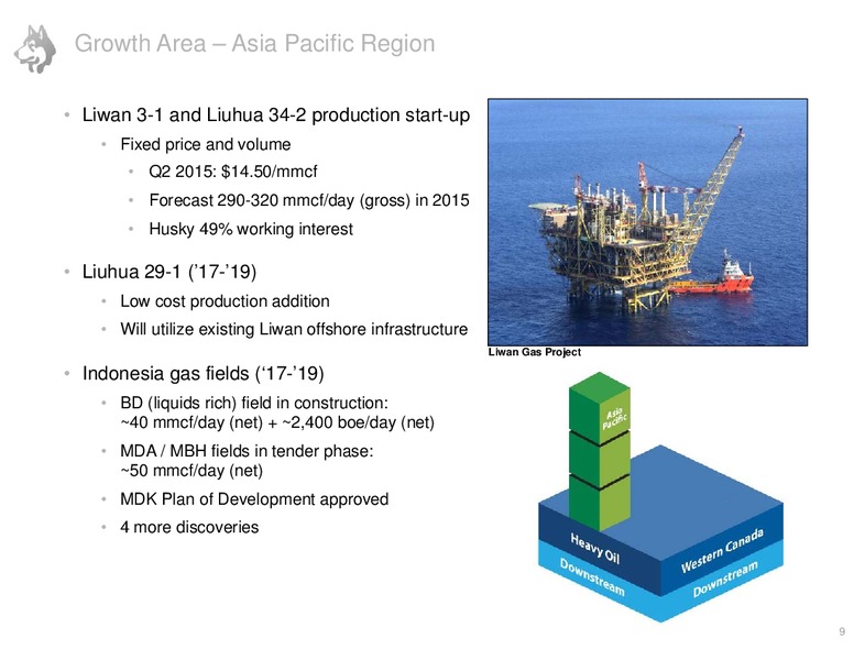 Barclays CEO Energy Power Conference – Husky Energy Inc. – slide 9