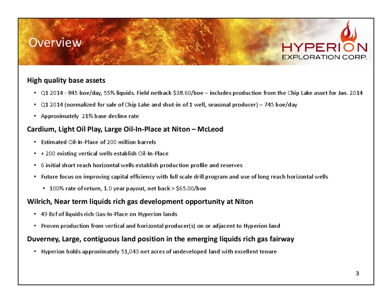 Corporate Presentation – Hyperion Exploration Corp. – slide 2