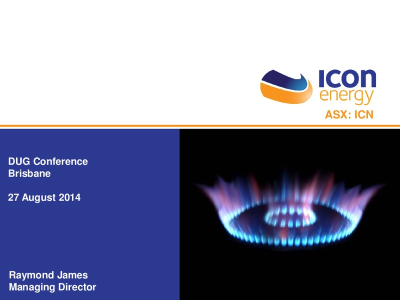 DUG Conference – Icon Energy Ltd. – slide 2
