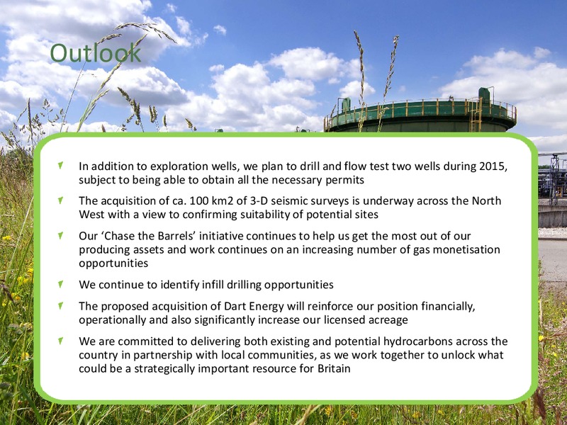 Preliminary audited results 2014 – Igas Energy Plc – slide 13