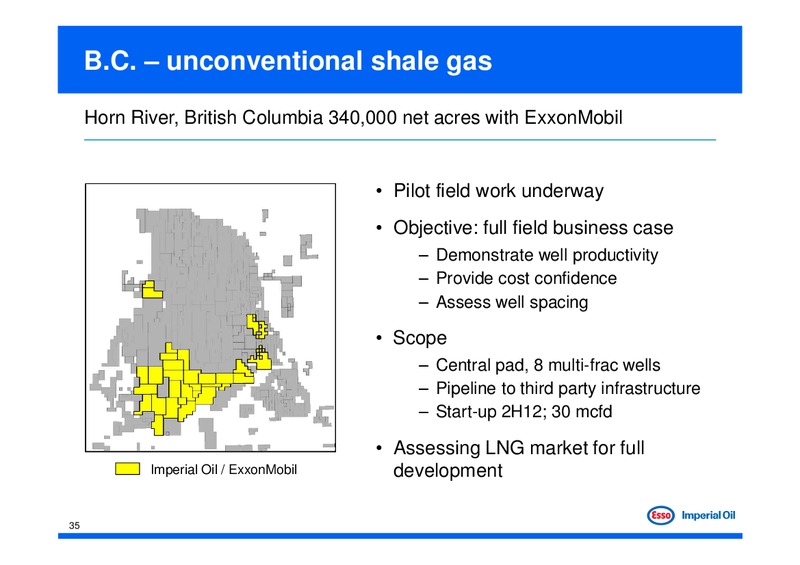 Investor Day – Imperial Oil Limited – slide 35
