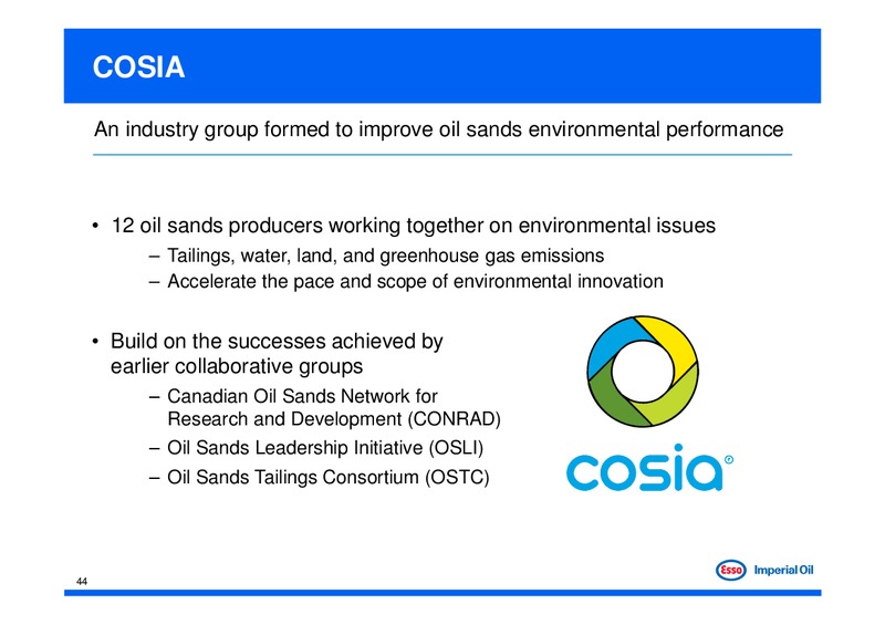Investor Day – Imperial Oil Limited – slide 44