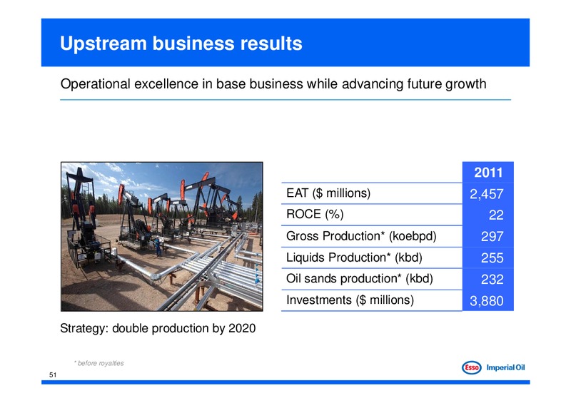 Investor Day – Imperial Oil Limited – slide 51