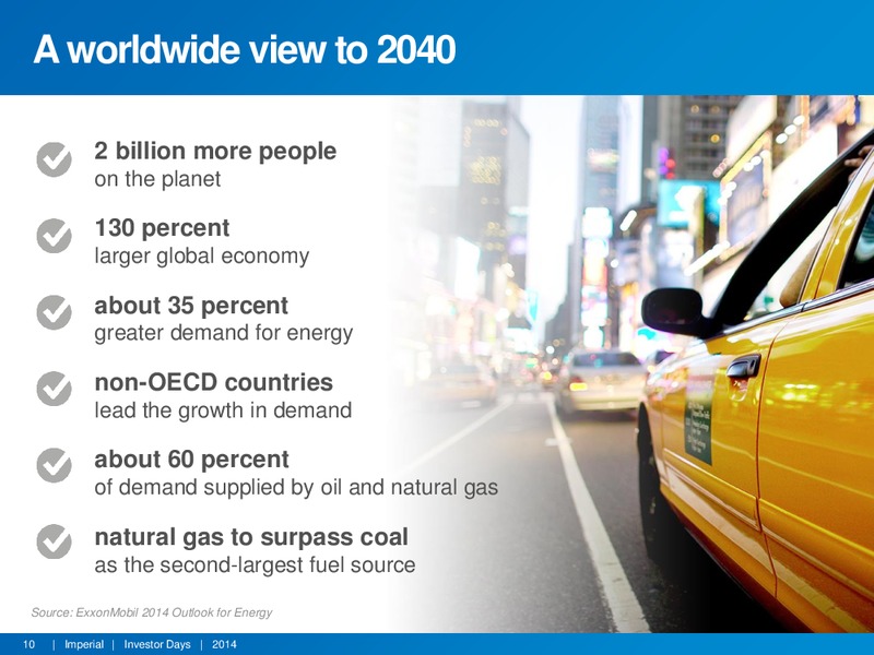 APRIL 2014 INVESTOR DAYS – Imperial Oil Limited – slide 9
