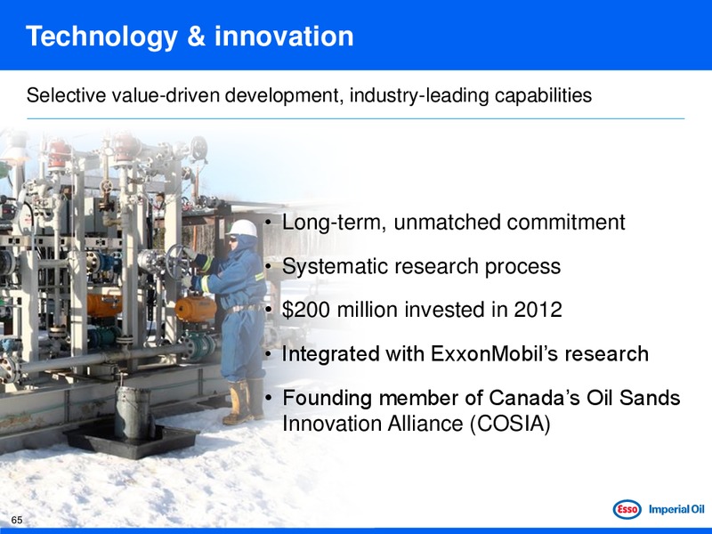 JUNE 2013 INVESTOR DAY – Imperial Oil Limited – slide 65