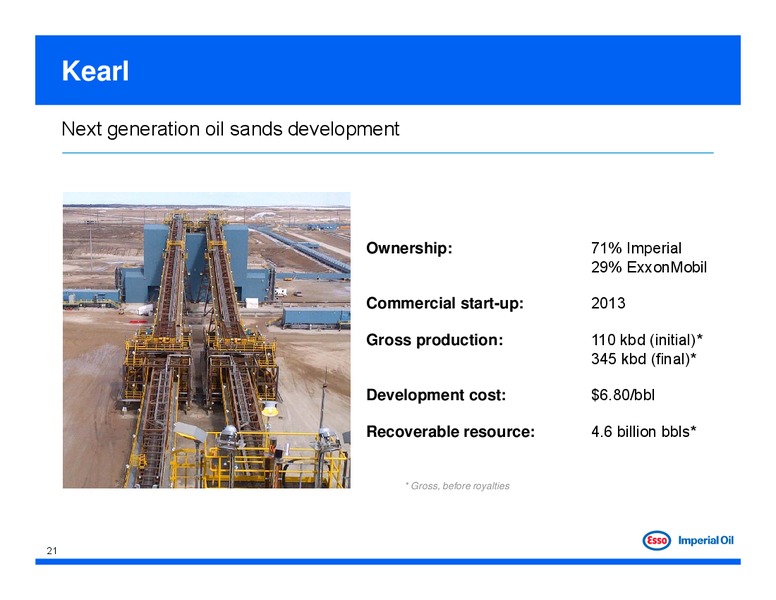 2013 TD Calgary Energy Conference – Imperial Oil Limited – slide 21