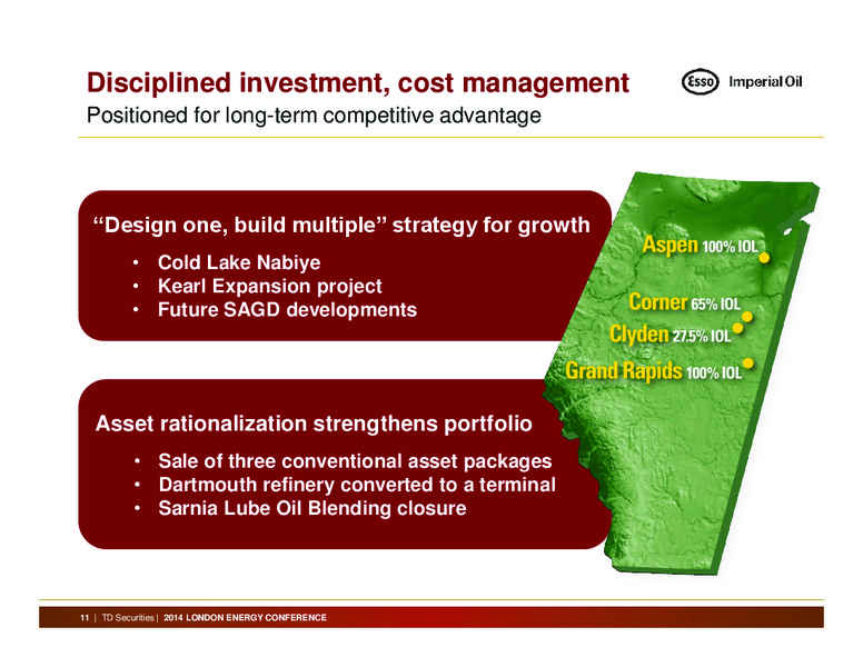 2014 London Energy Conference – Imperial Oil Limited – slide 11